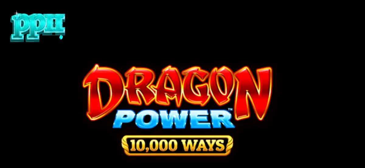 Interface do jogo Dragon Power 10,000 Ways com dragões e orbes dourados